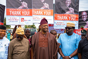 water tower dedication ceremony in Ekiti State Nigeria